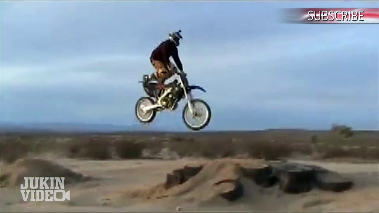 Dirtbike Launch off Ramp Fail