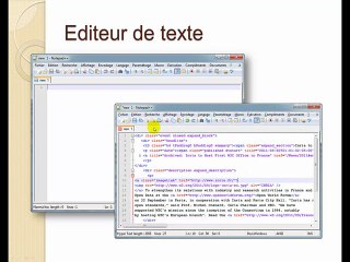 HTML5/CSS3 - L'éditeur de texte