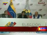 Unasur pide respetar resultados electorales emitidos por el CNE