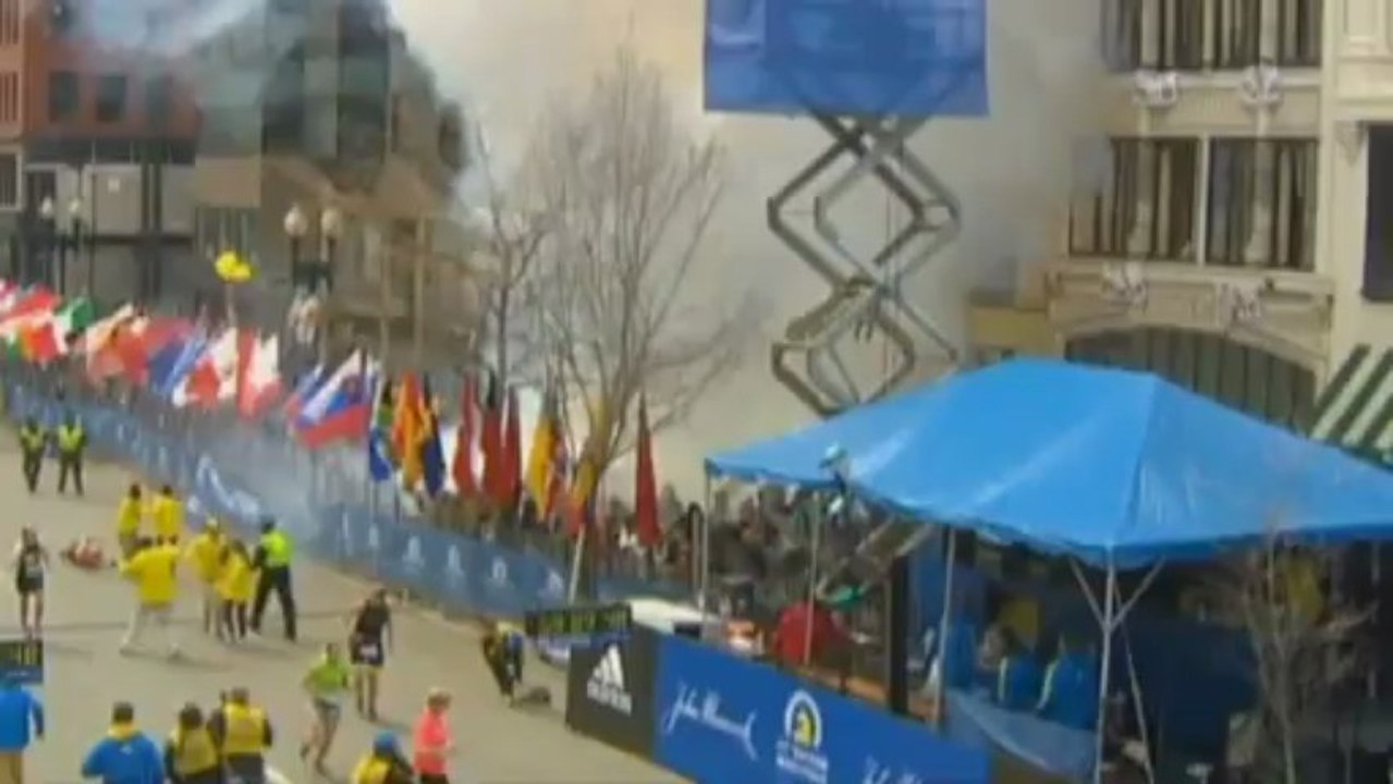 Boston Marathon: Der Moment der Bombenexplosion