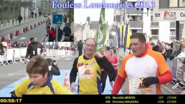 Arrivées 2013 10km (après 47') Foulées Loudunaises