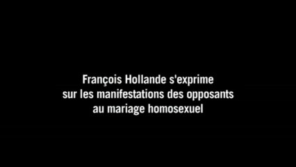 Mariage gay: Hollande dénonce "homophobie" et "violence"