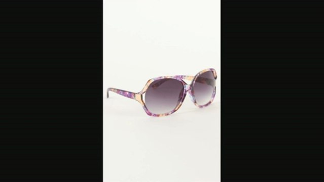 Womens With Love From Ca Sunglasses With Love From Ca Floral Print Oversized Sunglasses