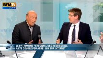 Pascal Canfin, Jacques Séguéla et Maurice Szafran sur le plateau du 19h de Ruth Elkrief sur BFMTV