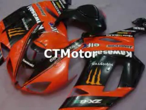 CTMotor 2007-2008 KAWASAKI ZX6R ZX-6R 636 FAIRING 24A