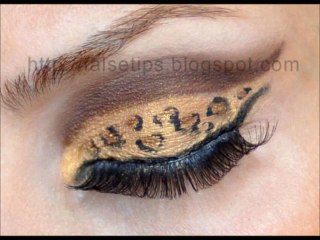 Leopar Desenli Makyaj Uygulama Leopard print make up_2
