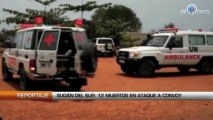 Sudán del Sur: Al menos 12 muertos en ataque a convoy.