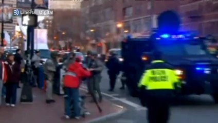 Traslado de los heridos en el atentado de Boston