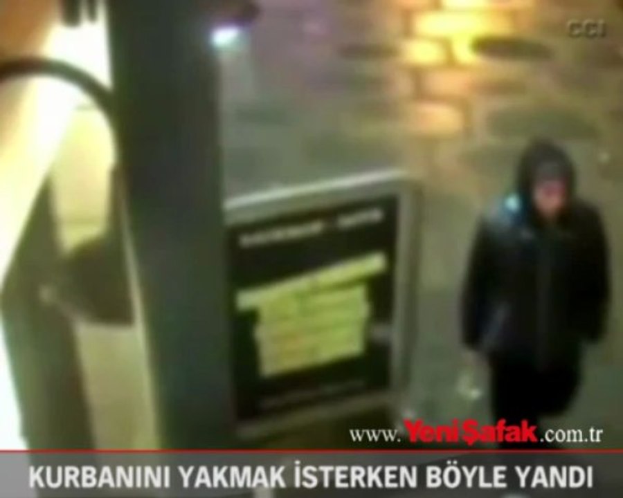 Kurbanını yakmak isterken böyle yandı
