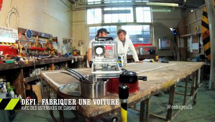 EM26 Défi : fabriquer une voiture avec des ustensiles de cuisine