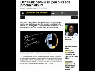 Daft Punk dévoile un peu plus son prochain album @ France Info