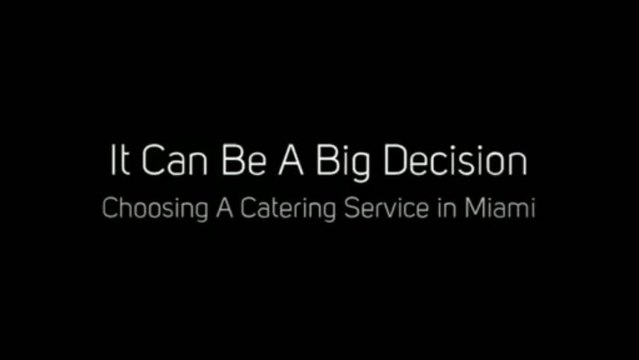 Miami Catering Prices (786) 329-4705