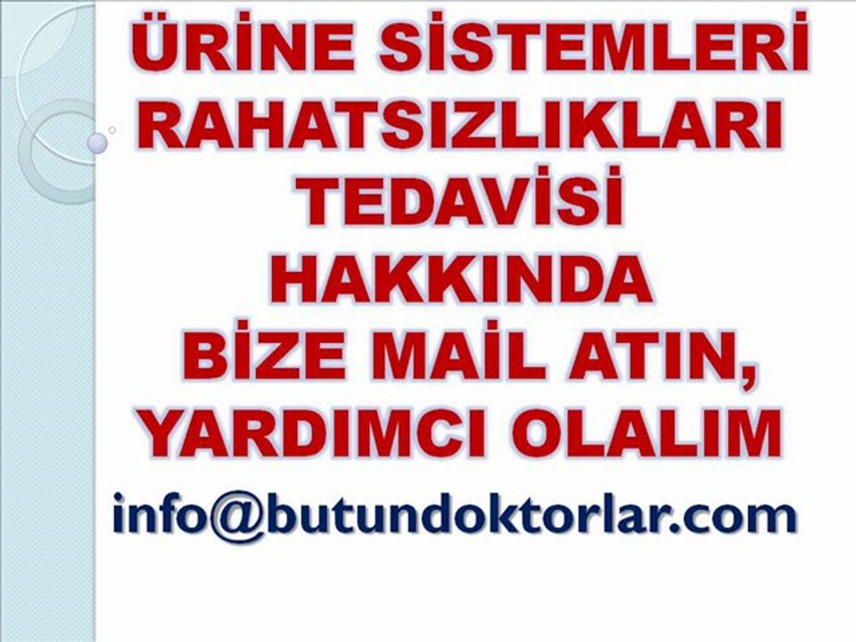 Ürine Sistem Anatomisi,Ürine Sistem Enfeksiyonları,Ürine Sistem Hastalıkları