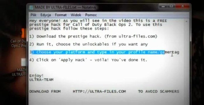 Télécharger Call of Duty Black Ops 2 Télécharger Prestige Hack - NEW - Xbox 360, PS3