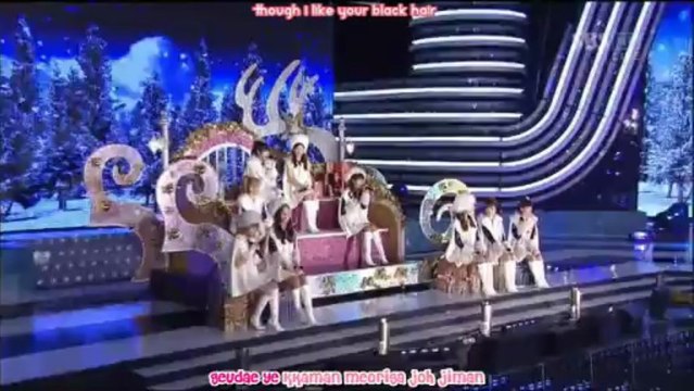 [Perf] SNSD - Snowy Wish @ '10 SBS Gayo Daejun [Romanization + English Sub]
