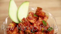 Raw Mango Pickle - Instant Aam Ka Achar Recipe by Ruchi Bharani - Vegetarian [HD]
