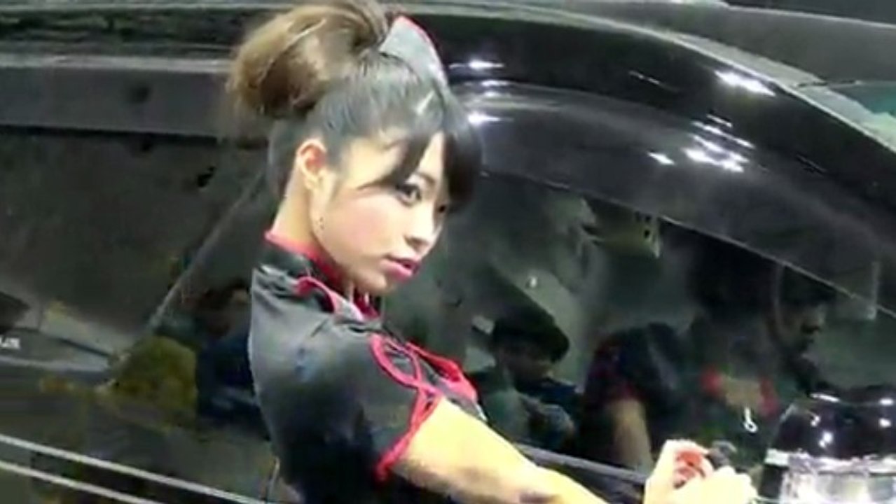 『OSAKA AUTO MESSE 2013 Dynasty Japan (ダイナスティ) Campaign girl 南唯莉 古川幹子 水嶋桜子』