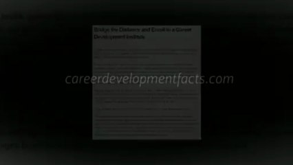 What you need to know and understand about career development