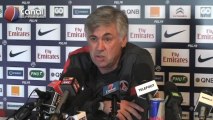 Conférence de presse de Carlo Ancelotti avant Evian-PSG (CdF)