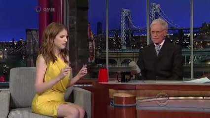 Anna Kendrick Cup Song on Letterman