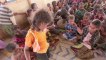 Avec les enfants maliens, dans un camp de réfugiés au Burkina Faso
