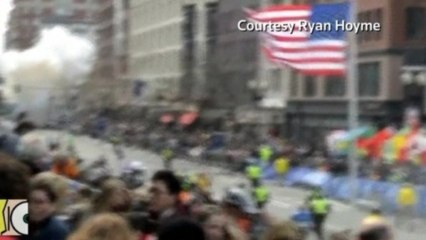 Amateur video captures second blast at Boston Marathon
