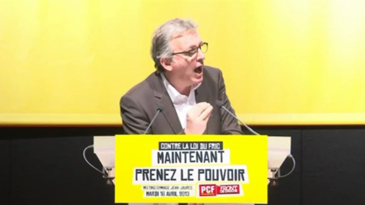 Maintenant prenez le pouvoir ! Pierre Laurent - Meeting au Gymnase Jaurès