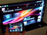 Part 2 Wi-Fi Miracast Screen Mirroring demoed on the Xperia Z and Samsung TV/LG BP 630