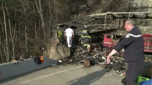 Coach carrying Britons crashes in Alps