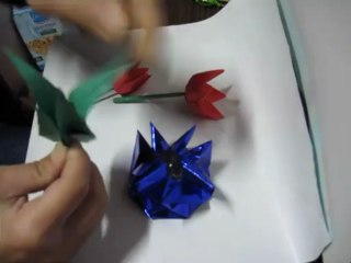 Mode d'emploi origami florale - Tulipes