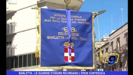 Barletta | Le guardie d'onore ricordano l'eroe Conteduca
