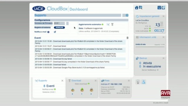 LaCie CloudBox Storage Multimediale Caratteristiche & Prezzo - Video Recensione AVRMagazine.com