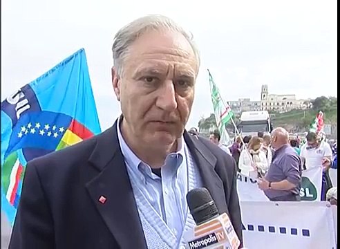 Castellammare (NA) - Terme, la protesta sulla Statale Sorrentina (16.04.13)