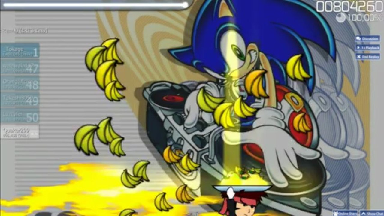 Osu! - Sonic Generation - Escape from the City (Classic remix) 100%