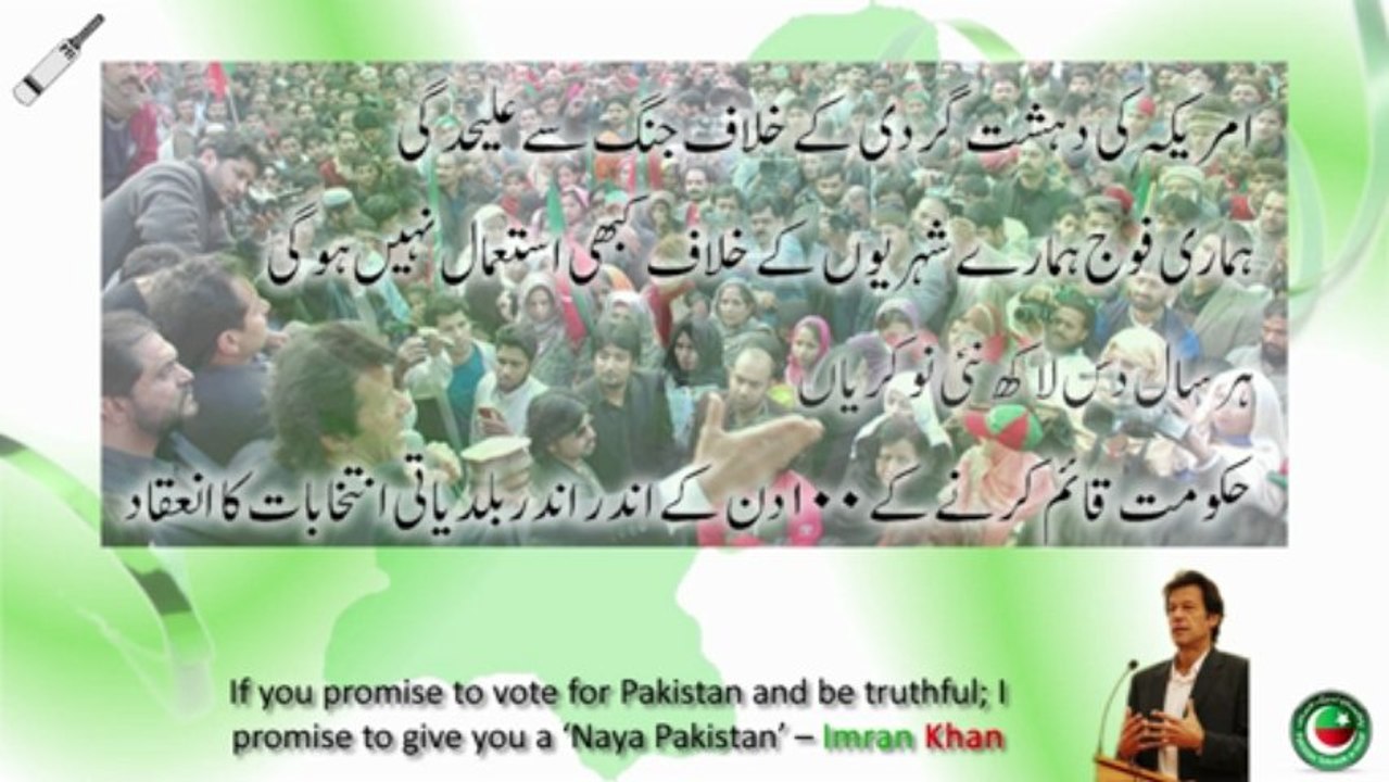 PTI Manifesto - The New Dimension in Politics (Urdu)