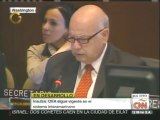 Insulza exhorta al gobierno y a la oposición a que elijan el camino del diálogo