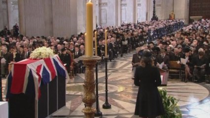 Thousands attend Thatcher funeral