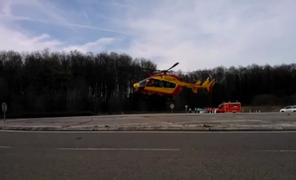 Carambolage de poids-lourds sur la RN2 : un conducteur héliporté