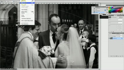 Editing wedding photographs
