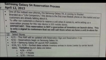 Samsung Galaxy S4  Para este mes