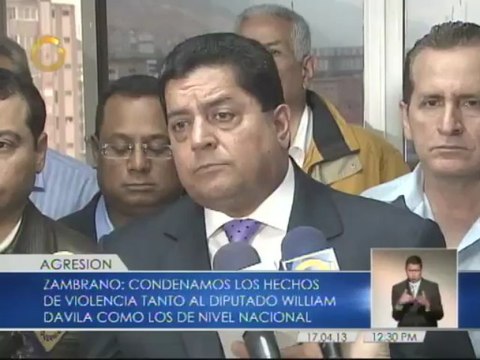 Diputado Dávila sufrió fuerte contusión, tiene 16 puntos de sutura y estuvo a punto de desprendimiento de retina