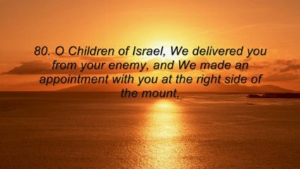 Mishary Rashid Al Afasy Surah 20 Taha Complete with English Translation - 1424H