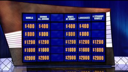 Jeopardy - Roger Craigs double true daily doubles (2011 tournament)