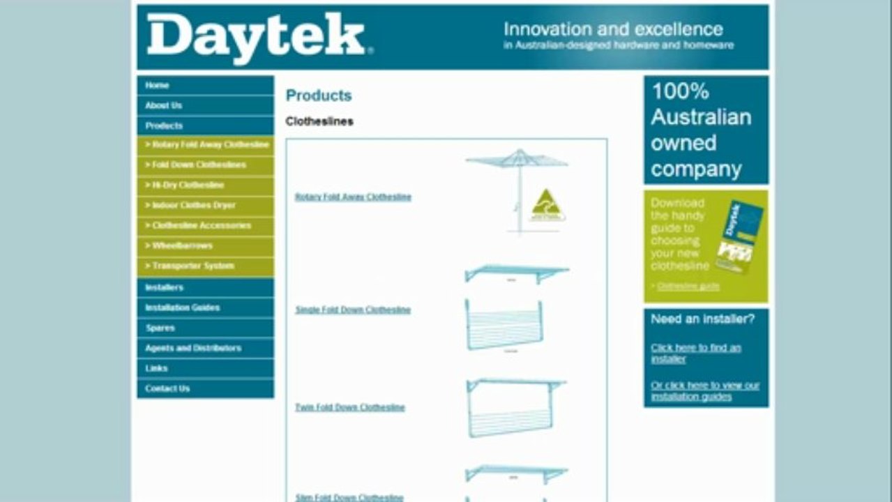 Video on Daytek Clotheslines