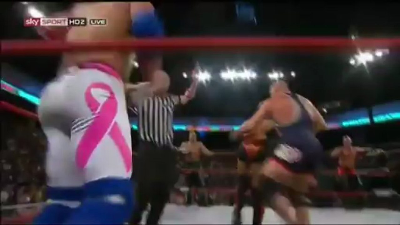 Bad Influence vs. AJ Styles & Kurt Angle vs. Chavo Guerrero & Hernandez - TNA Bound for Glory 2012