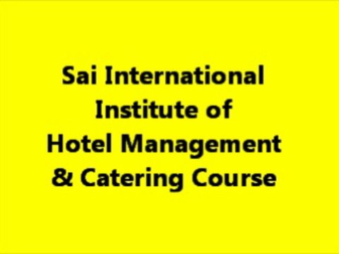 Sai institute of hotel management chennai