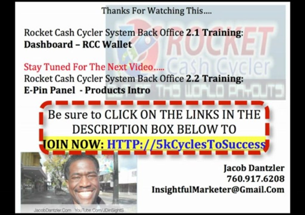 Rocket Cash Cycler Review 2.2 Back Office WalkThrough With Jacob Dantzler
