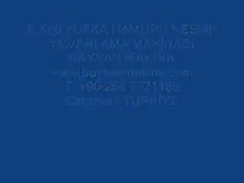 B X60 HAMUR KESME VE YUVARLAMA MAKİNASI(wmv)