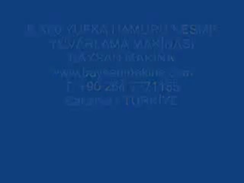 B X60 HAMUR KESME VE YUVARLAMA MAKİNASI(wmv)