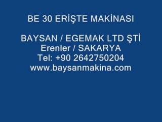 BE 30.1 ERİŞTE KESME